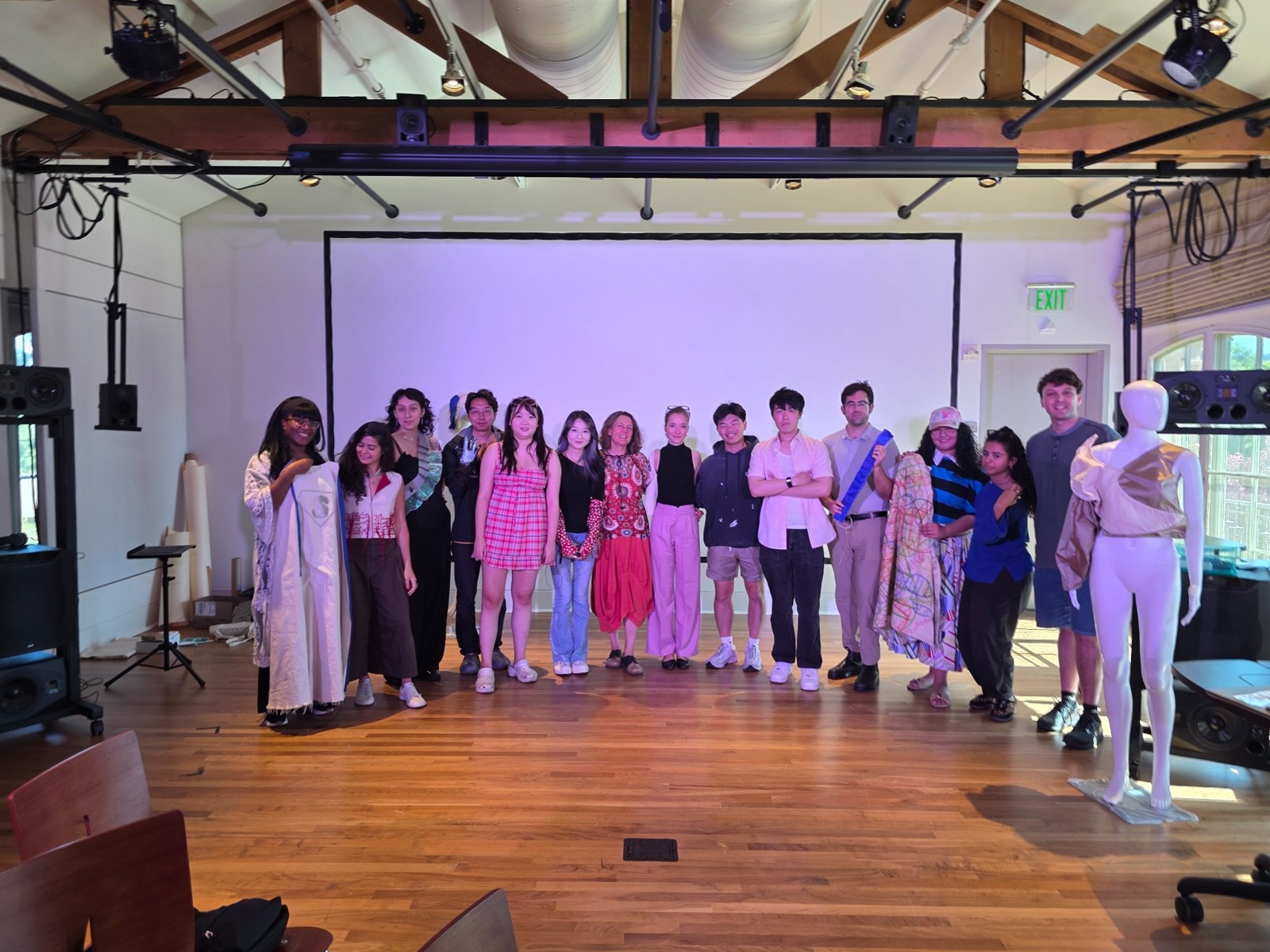 CCRMA workshop participants and instructors at the final showcase