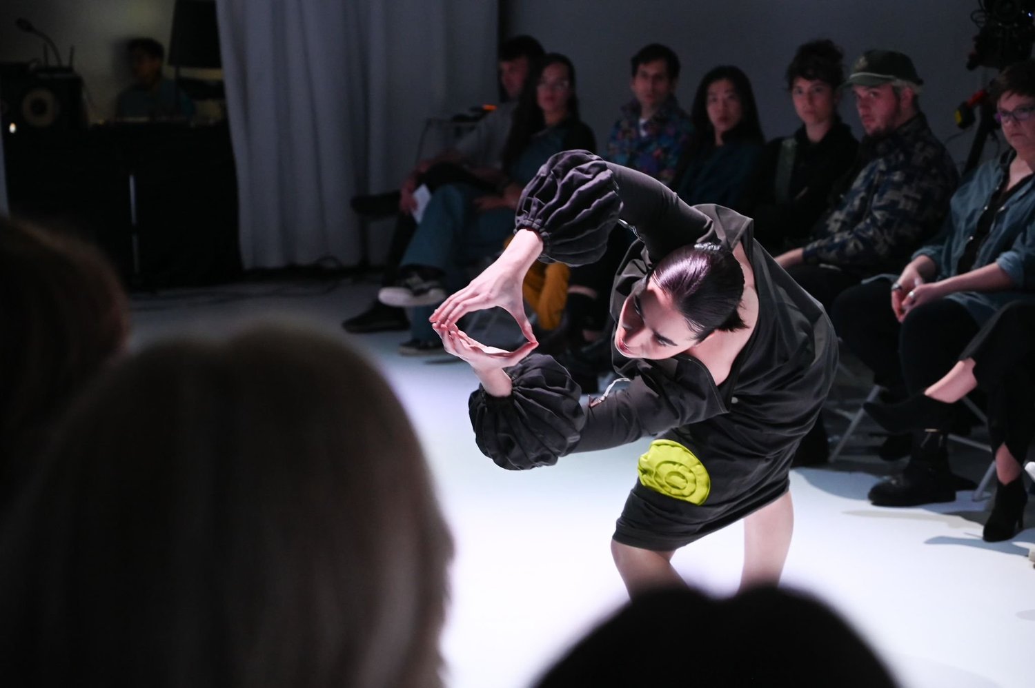 A wearable instrument activated in live performance.