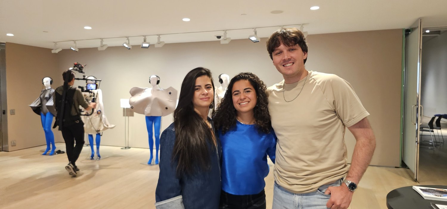 The project team at the exhibition.